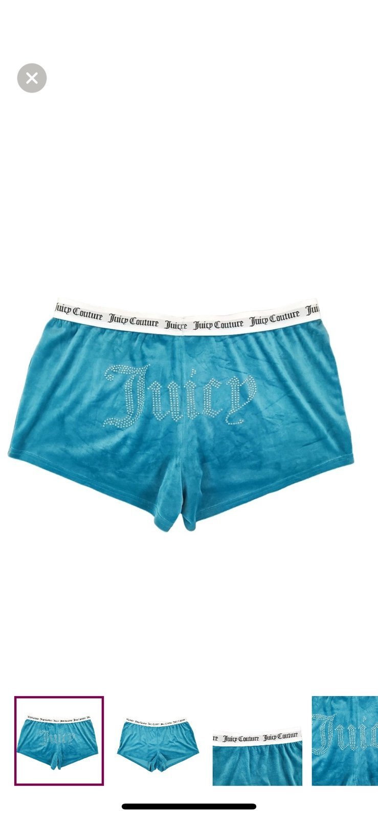 Juicy Couture Y2K Teal Shorts