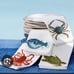 (8) Pottery Barn Sea Critter Cloth Napkins Playa Life Crab Turtle Fish Octopus