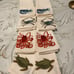 (8) Pottery Barn Sea Critter Cloth Napkins Playa Life Crab Turtle Fish Octopus