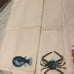(8) Pottery Barn Sea Critter Cloth Napkins Playa Life Crab Turtle Fish Octopus