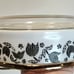 Pyrex Promotional Black Tulip Oval Casserole