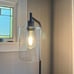 Glass Shade Tall Standing Floor Lamp For Living Room & Bedroom (Warm Light W/ Bu