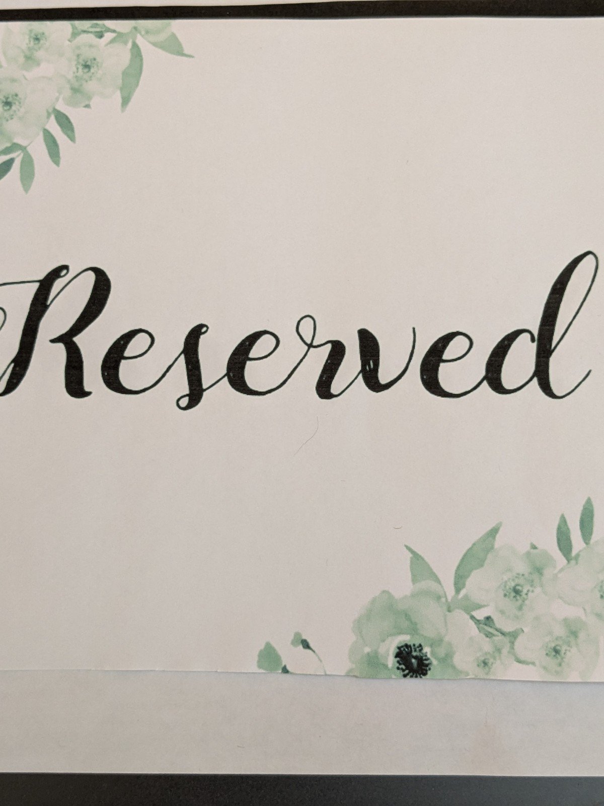 Reserved For Faith Marie