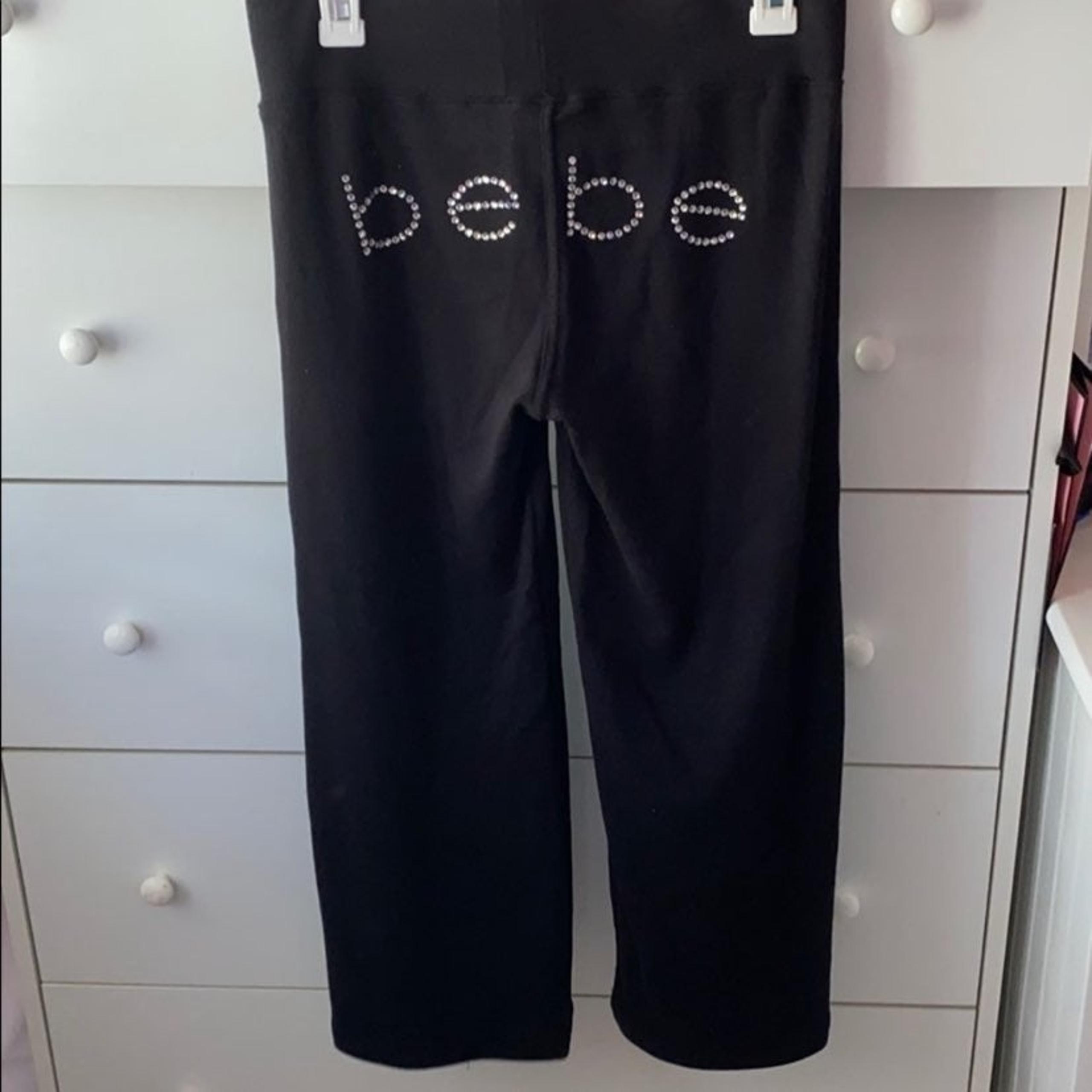 Bebe Bedazzled Logo Sweats
