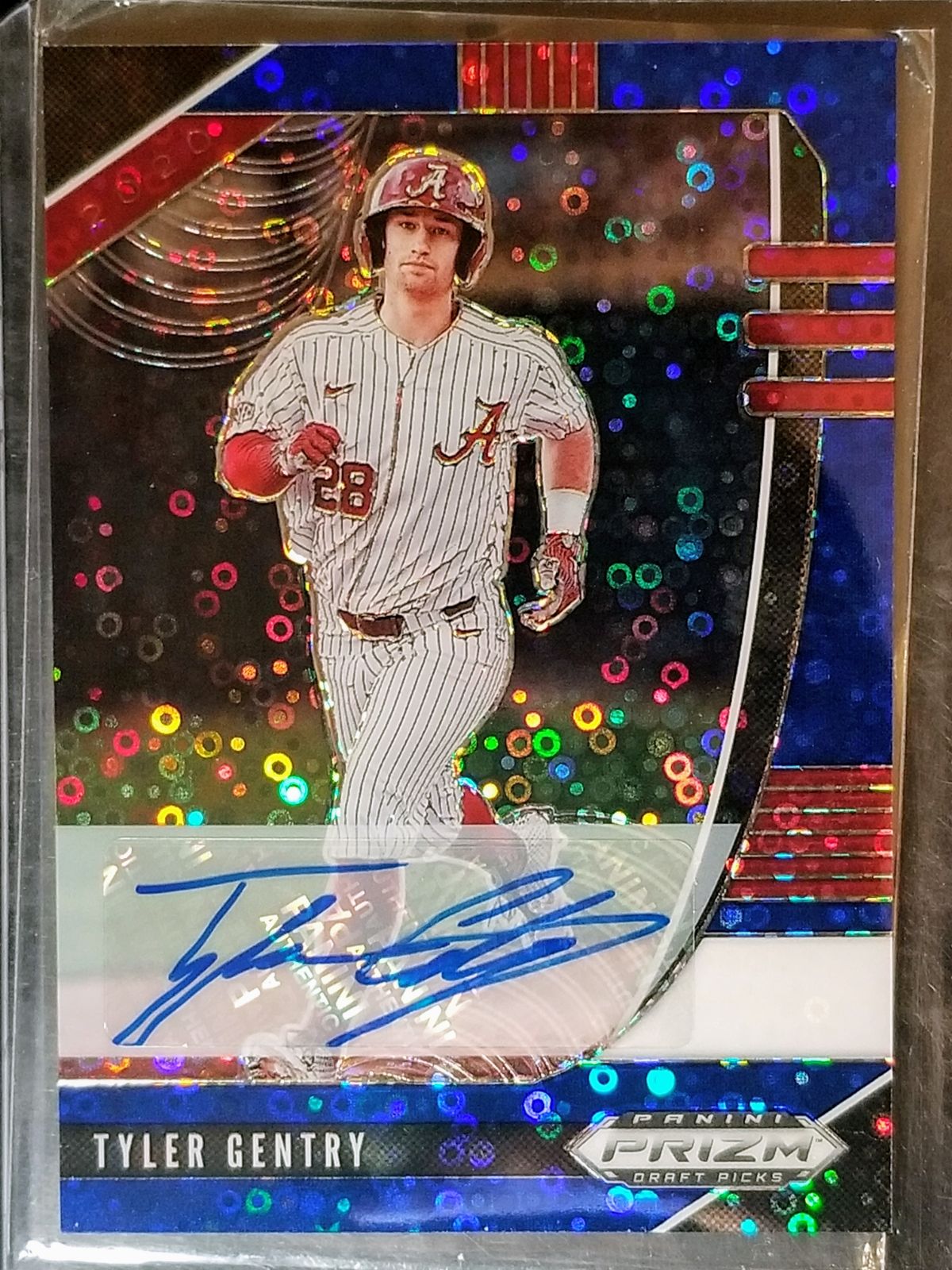 Tyler Gentry Blue Donut Prizm Auto /25