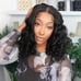 26 Inch 180% Density Bouncy Curly Human Hair Wigs 13x4 Lace Front Wigs