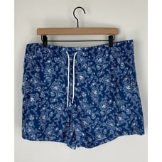 Abercrombie & Fitch Mens Blue Floral Swim Trunks Relaxed Stretch Size XXL NWT