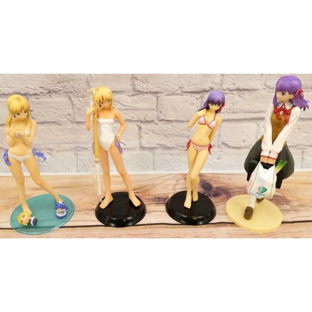 Lot Of 4 Fate Hollow Sexy Anime PVC Figures