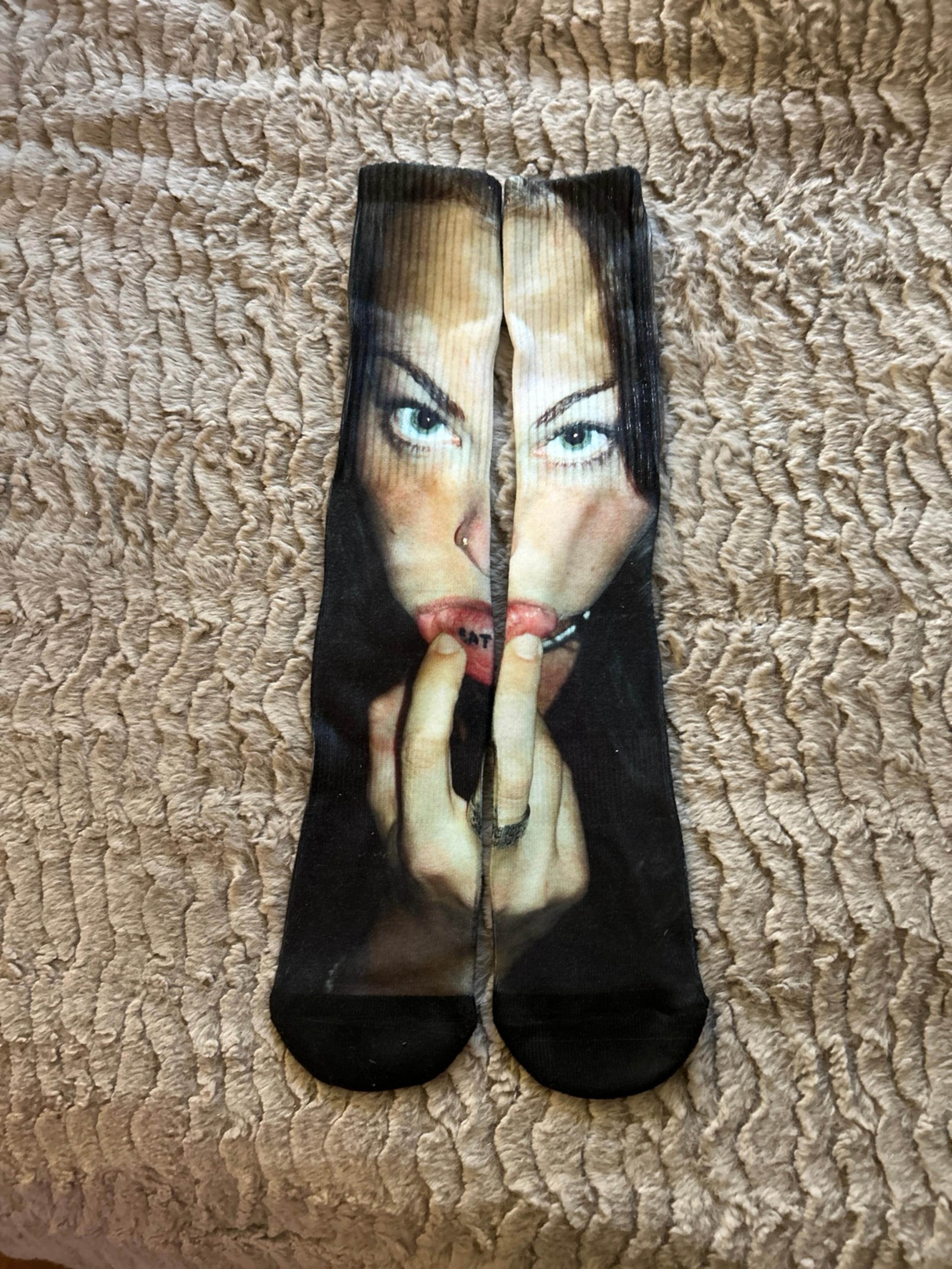 Dolls Kill “eat me” socks