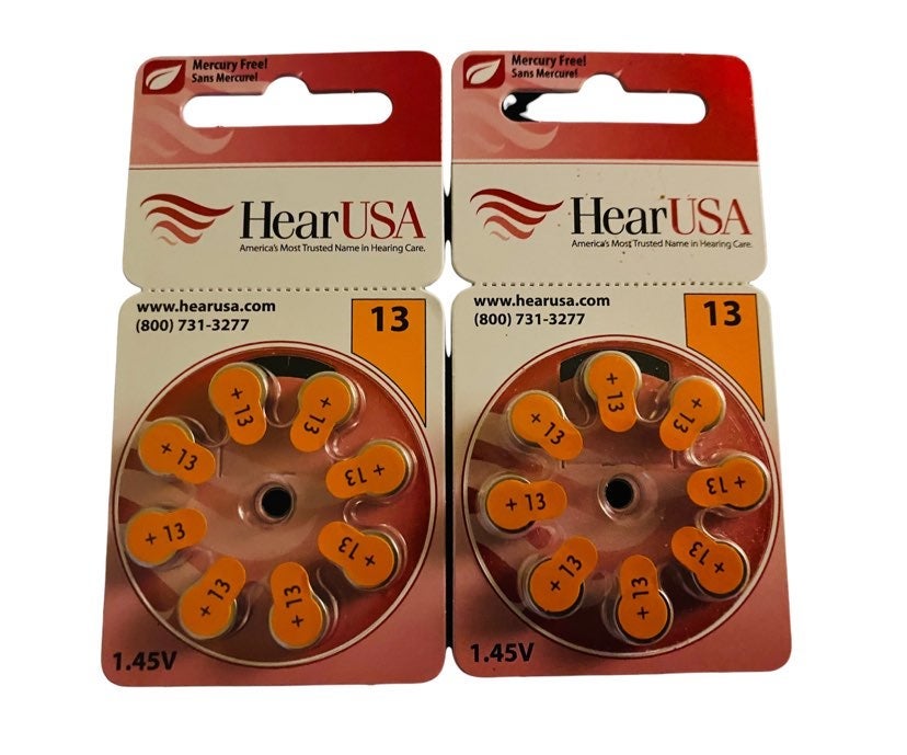 Hear USA TWO (2) Pack Hearing Aid Batteries BRAND NEW Hear USA TWO (2) Pack Hearing Aid Batteries BRAND NEW