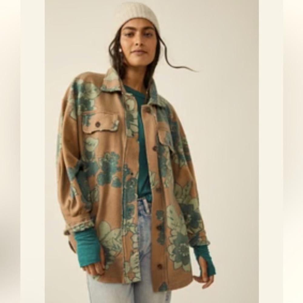 Free People Jacquard Ruby Jacket