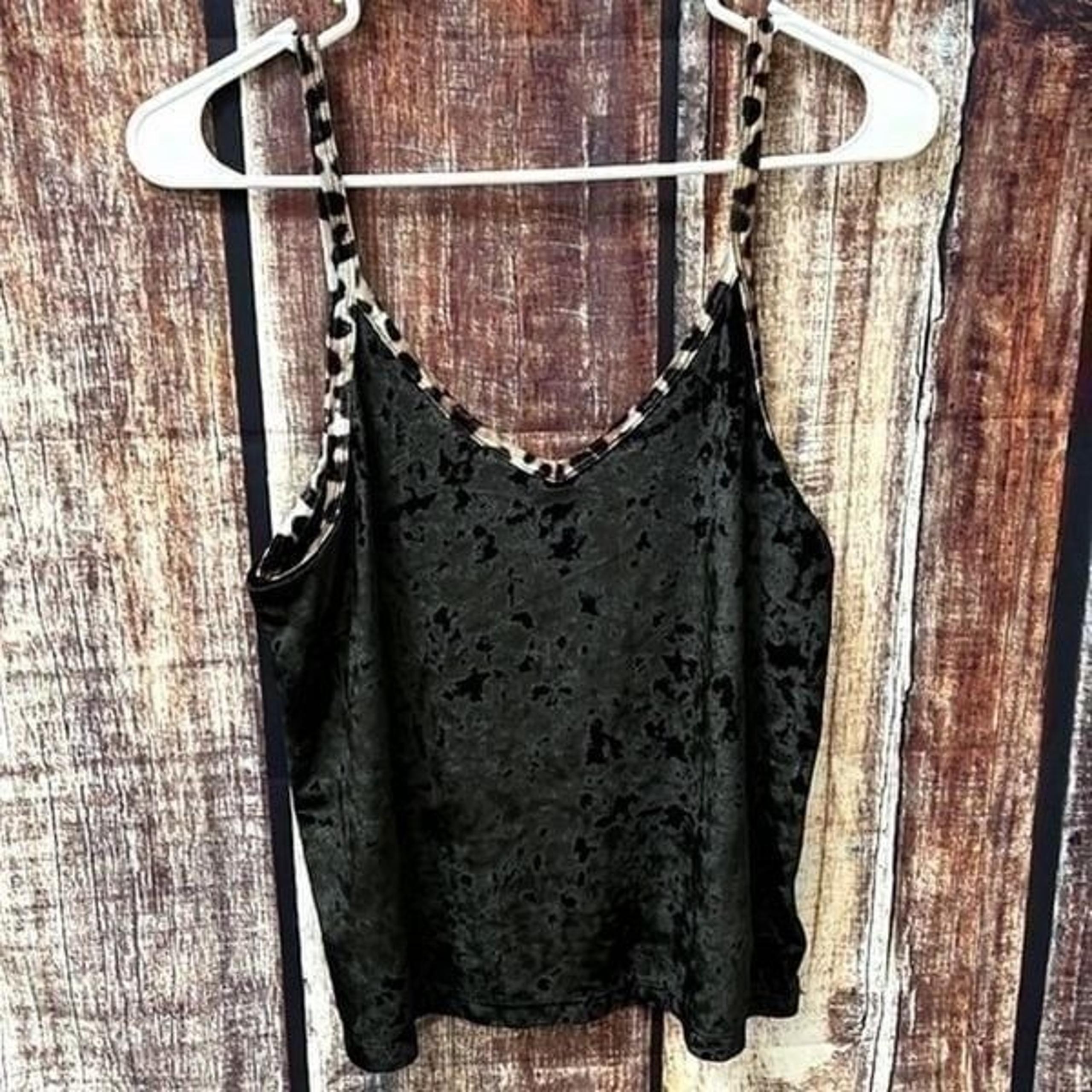 PINK Victoria’s Secret Black Velvet Camisole