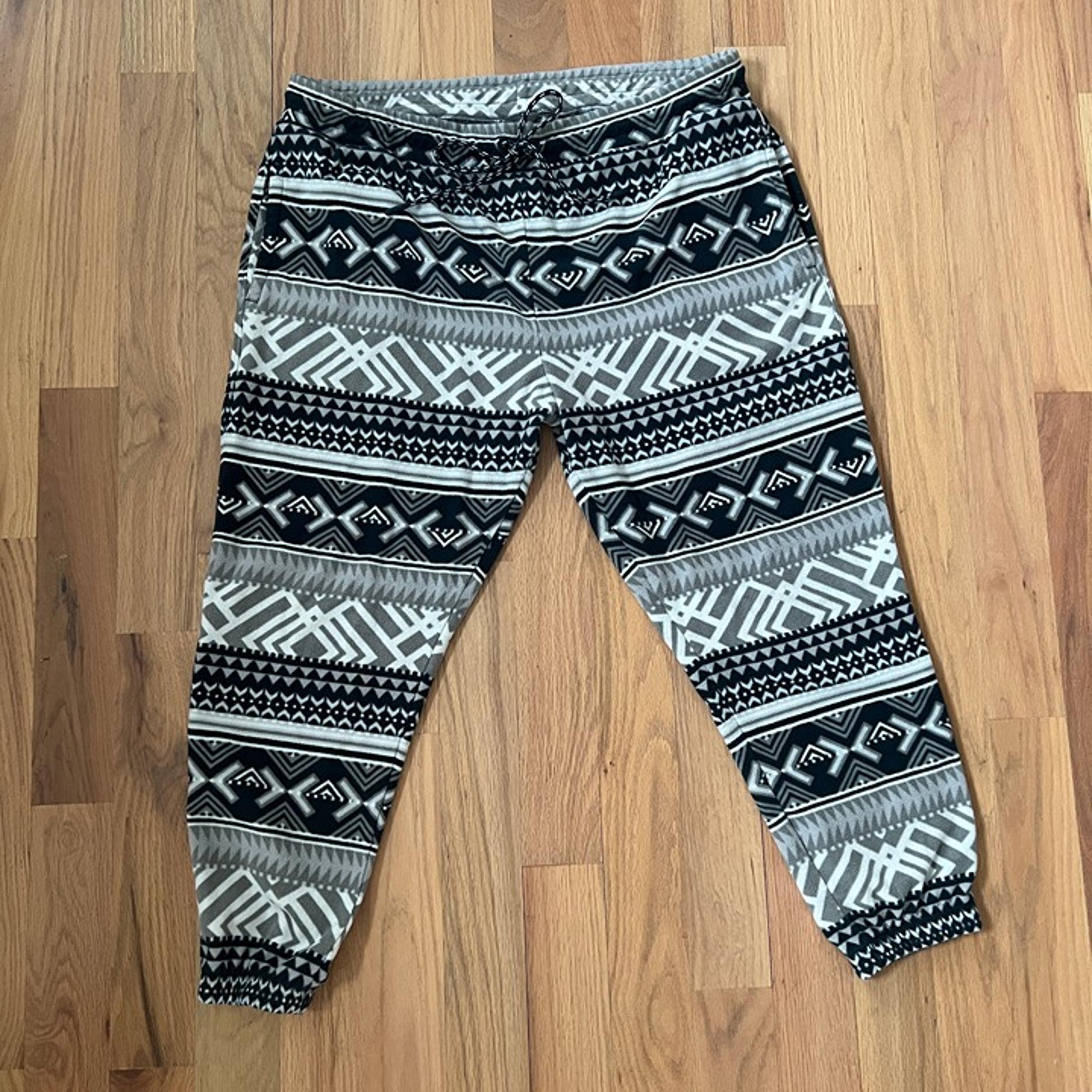 eddie bauer - women's fleece material pattern jogger sweatpants - size 2XL