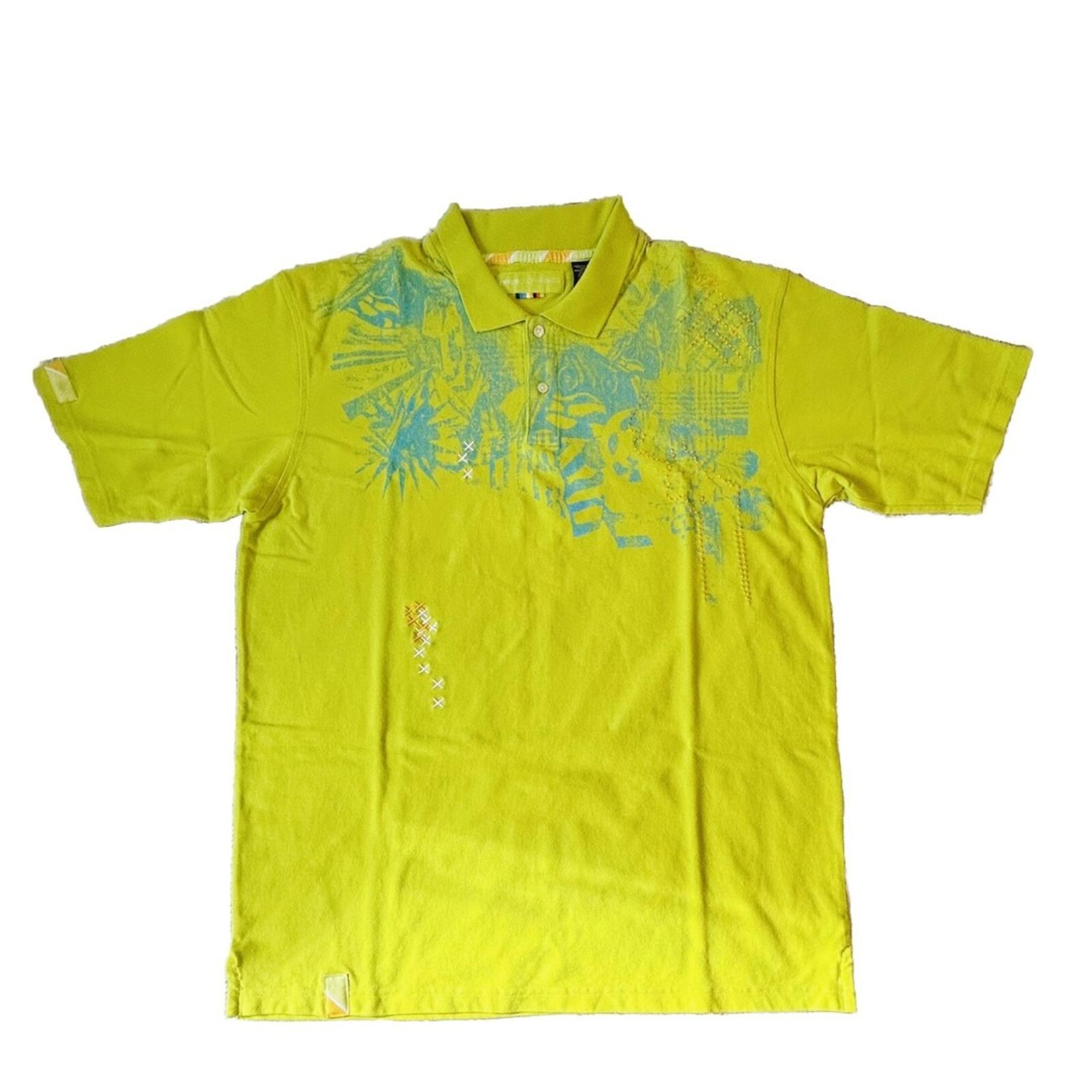 Enyce Clothing Co.-Green/Blue-Pullover Polo Shirt-Men’s 3XL-Embroidered-Used