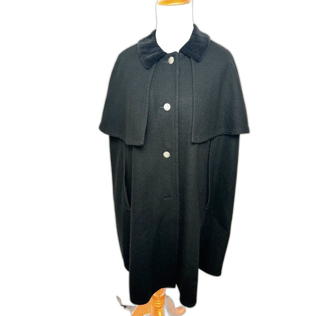 Dirndl Salzburger Trachten Wenger Cape Coat Women's 38 Gray Wool blend vintage