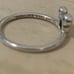 PANDORA Disney MICKEY MOUSE SILHOUETTE Silver Ring Size 6.5