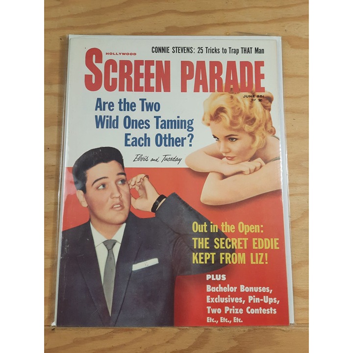 Vintage Hollywood Screen Parade Magazine Elvis Presley Original Publication Vol