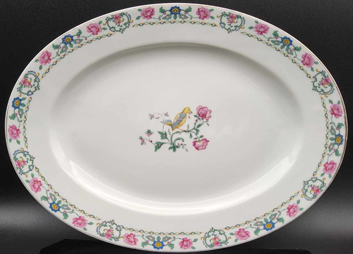 Antique Charles Ahrenfeldt France Depose 14 x 10 Serving Platter