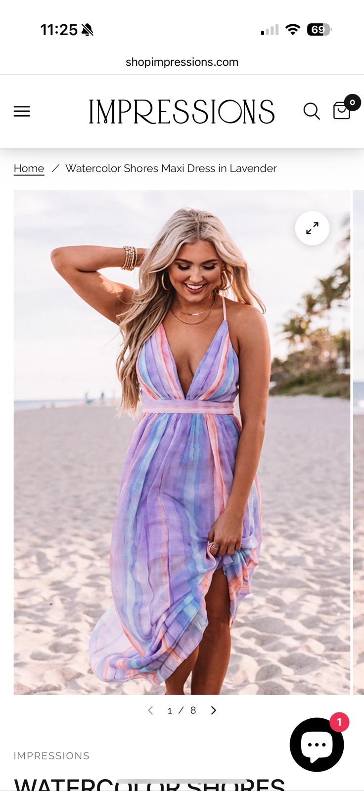 Purple maxi dress