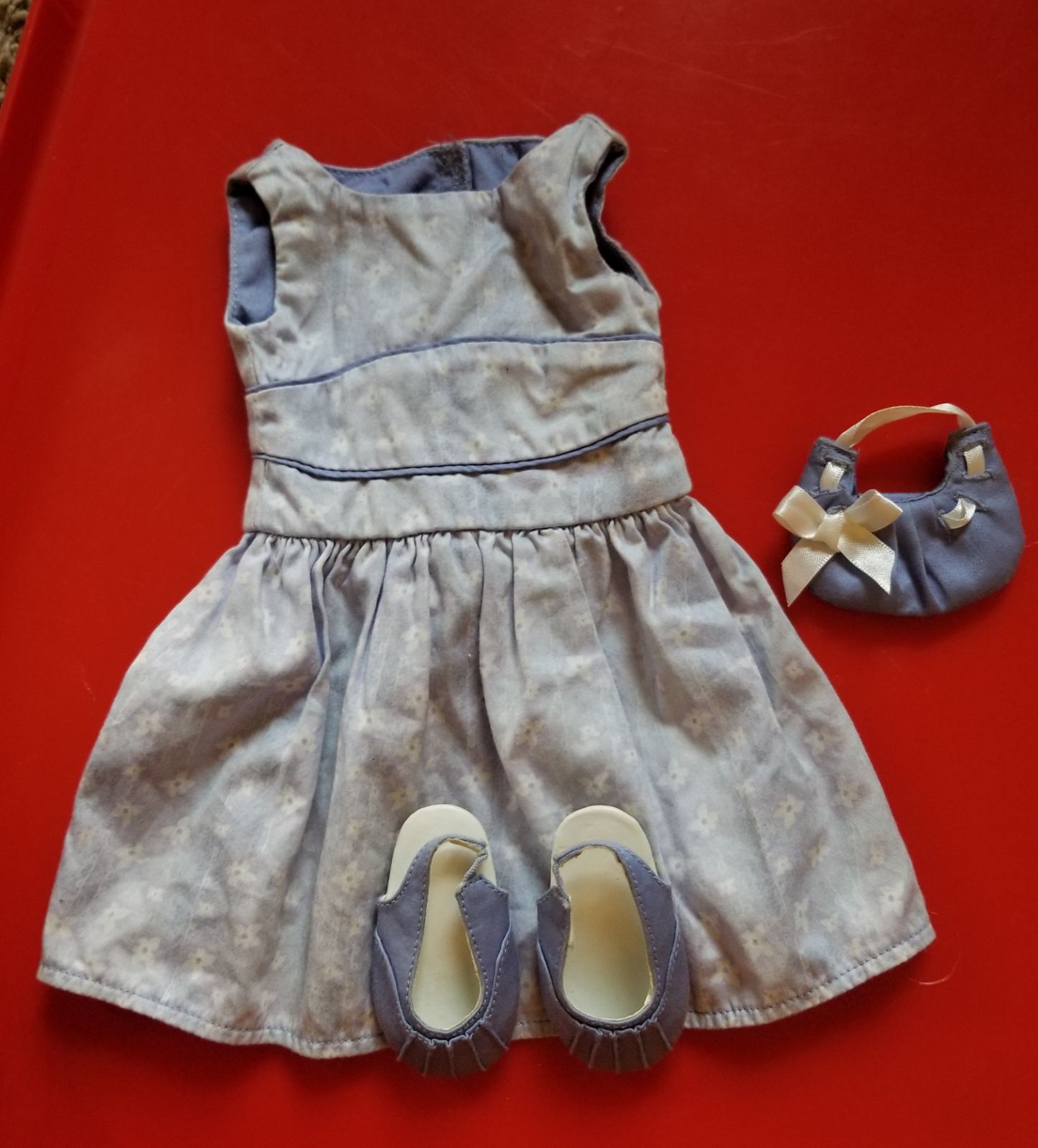 American girl lilac outfit