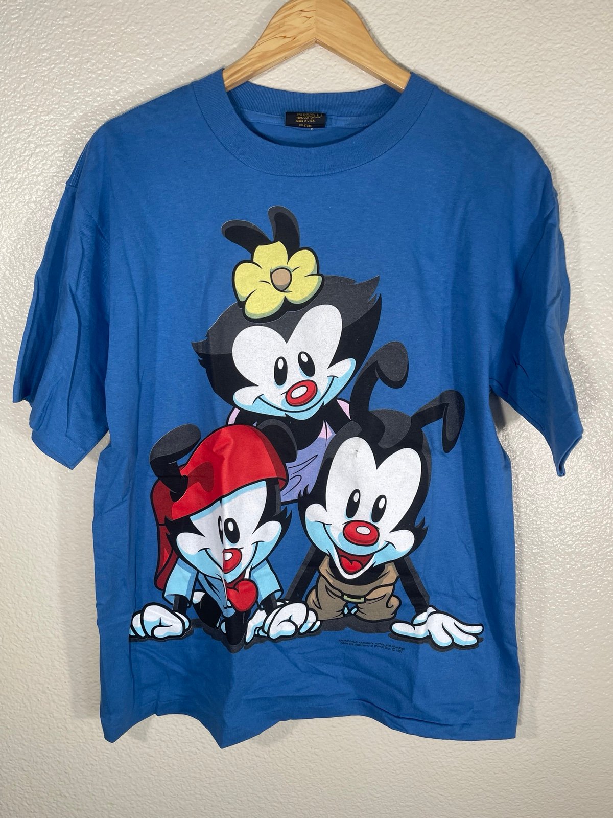 Vintage 90s Animaniacs double sided big print t shirt
