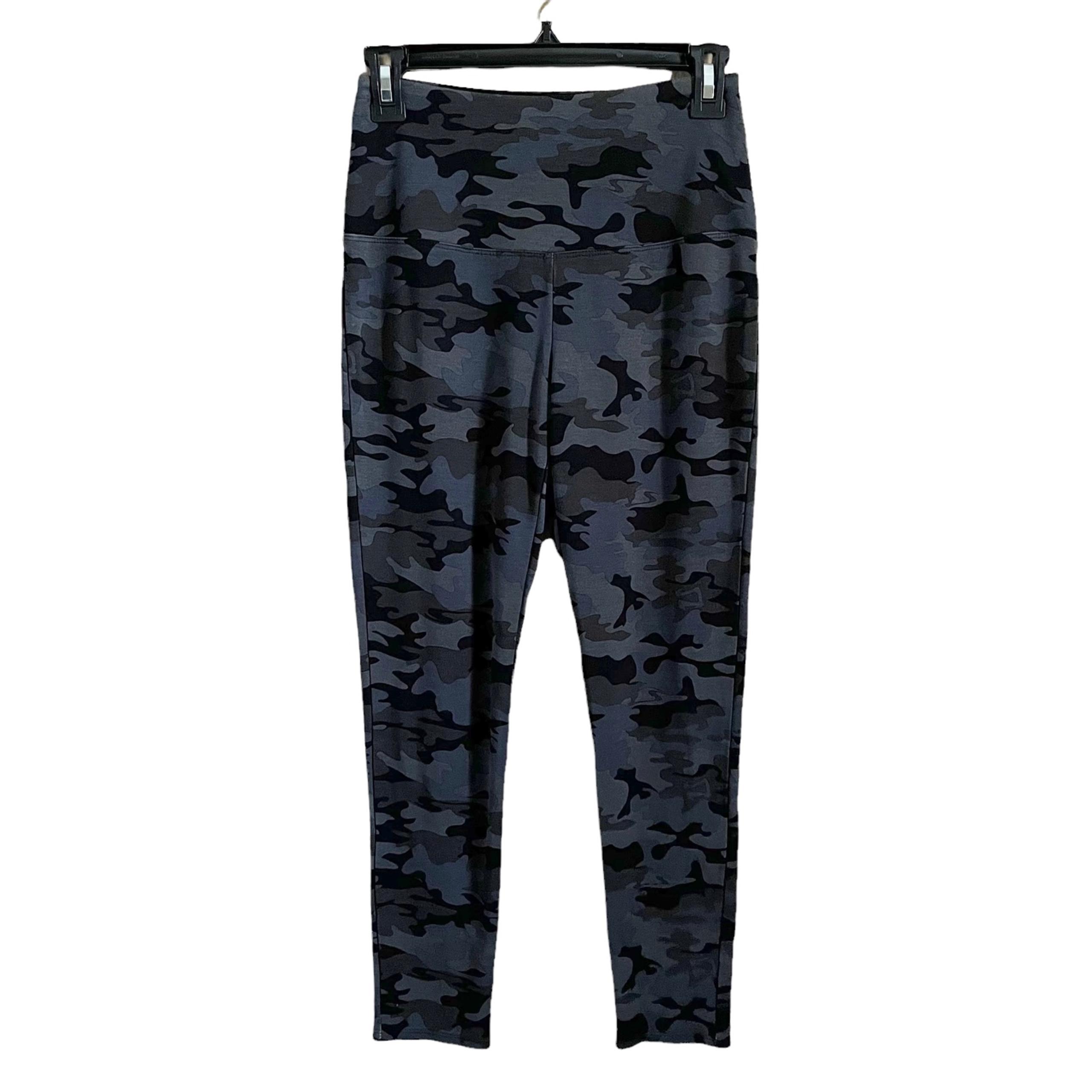 Rachel Zoe Gray Camo High Waist Leggings Women's Ponte Knit Tummy Control  S