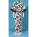 New Vintage MAMO HOWELL Hawaiian Aloha Muumuu Black White Floral Robe NWT /183