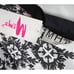New Vintage MAMO HOWELL Hawaiian Aloha Muumuu Black White Floral Robe NWT /183