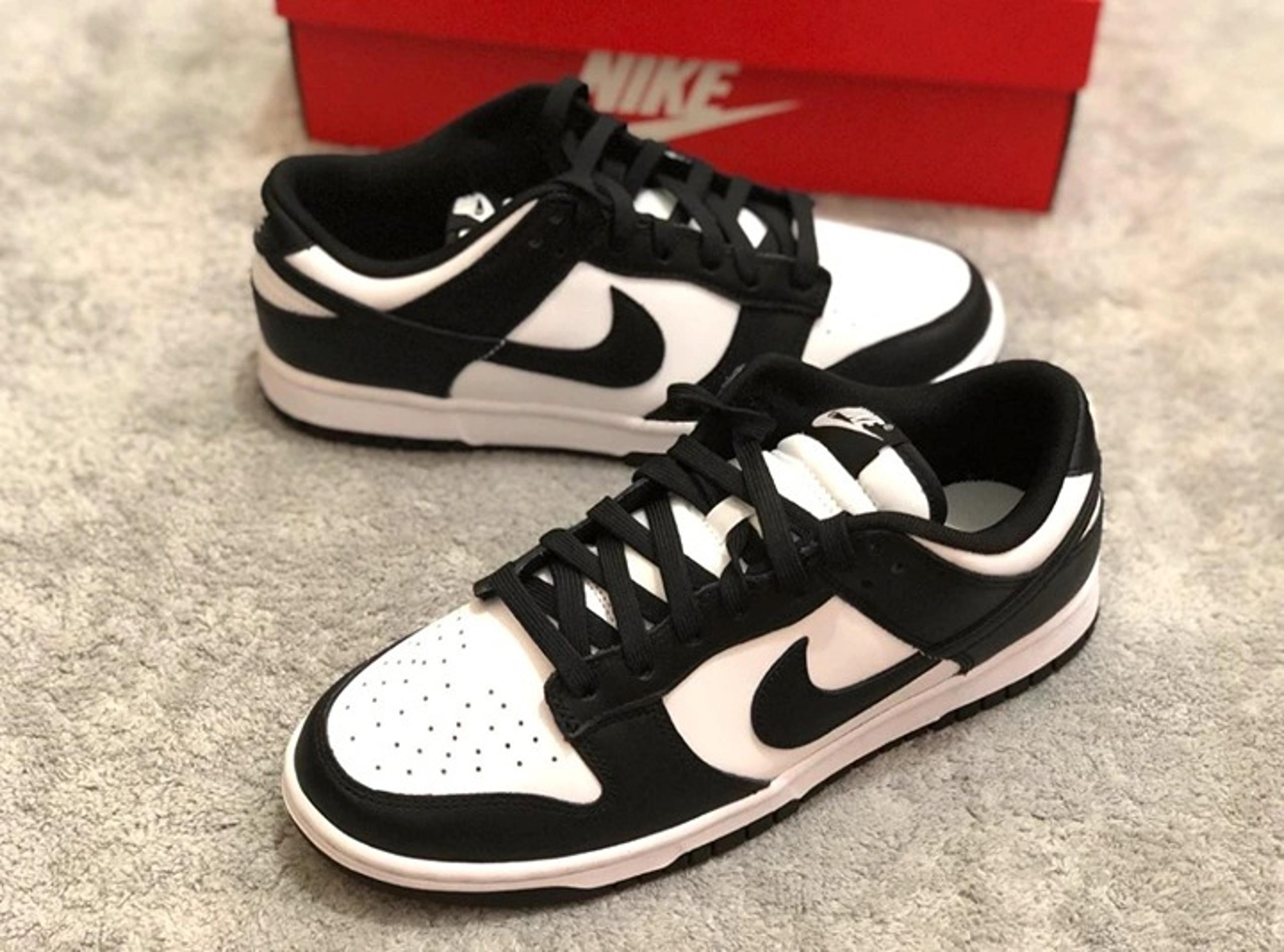 Size8 Nike Dunk Low Black White Panda Men's Shoes