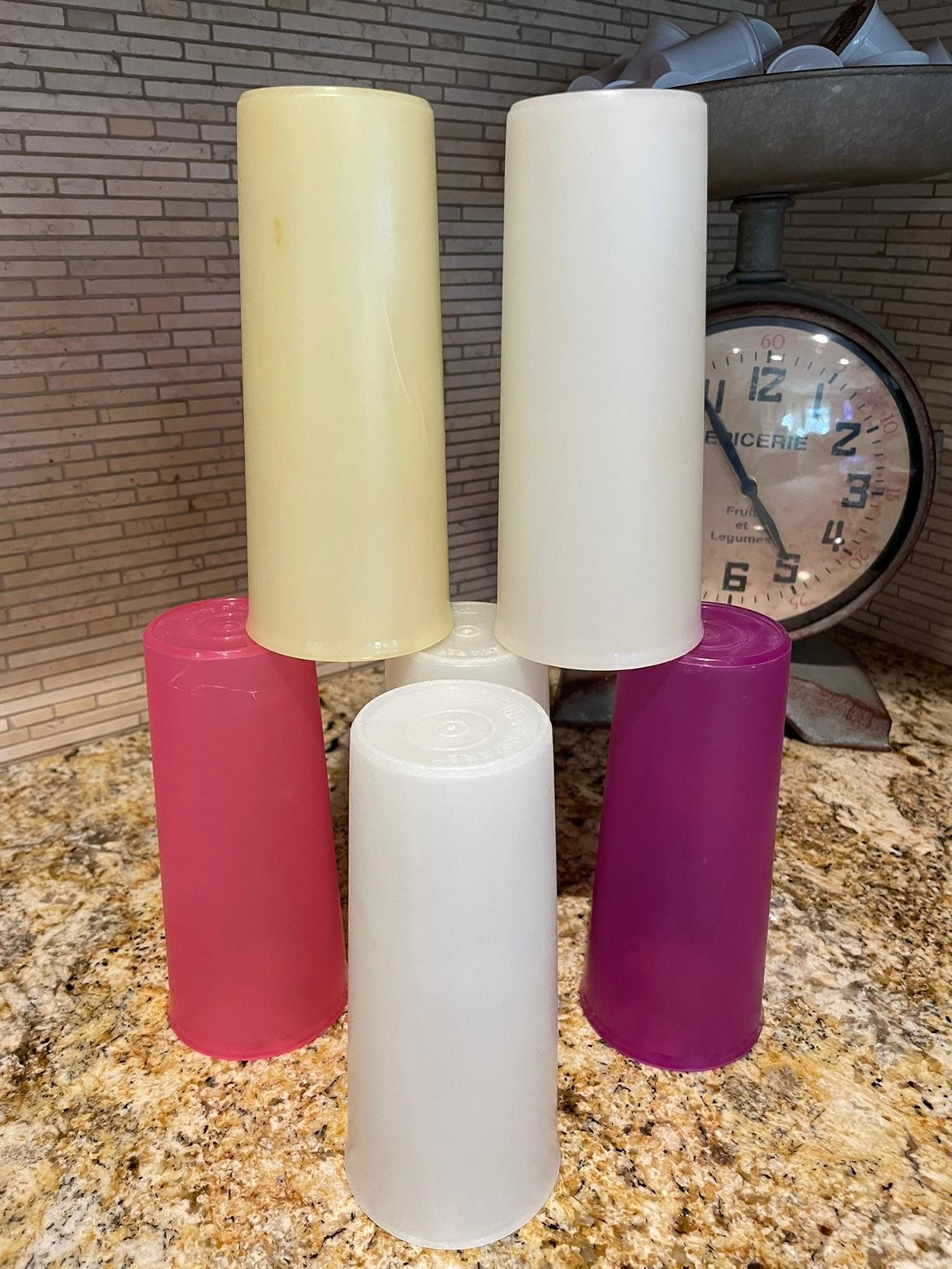 Tupperware tumblers set of 6 holds 2 cups