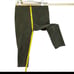 Suede olive green pants