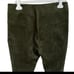 Suede olive green pants
