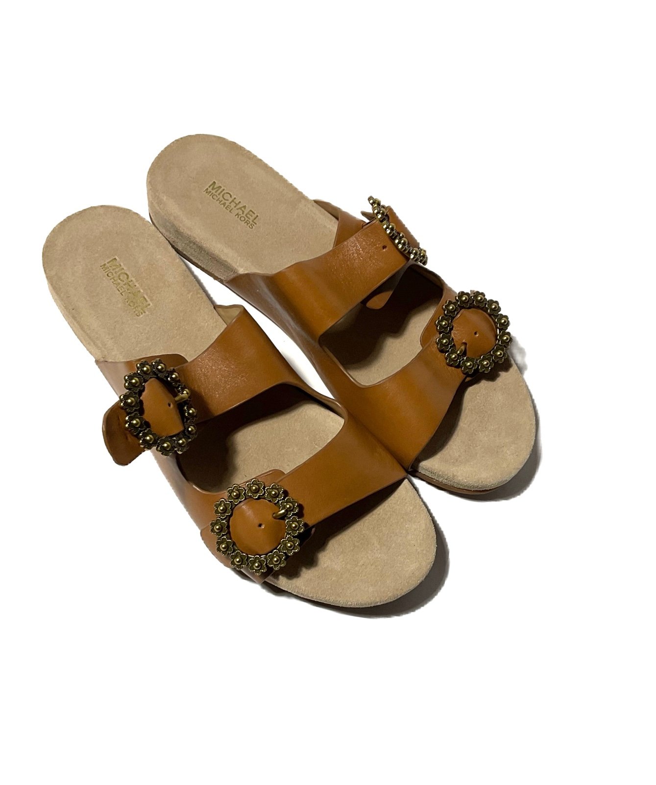 michael kors tan sandals