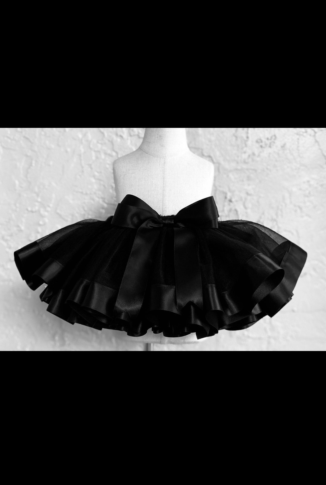 Toddler Girl Black Tutu 3T