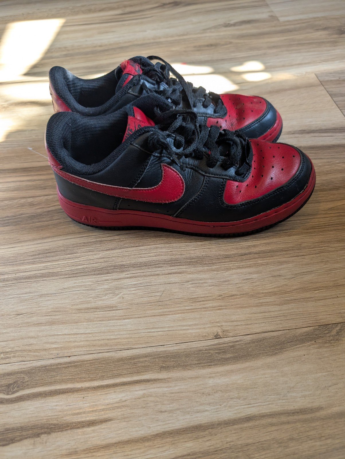 Nike Shoes Youth 6 Black Red Air Force 1 Low Anniversary Edition Nike Casual