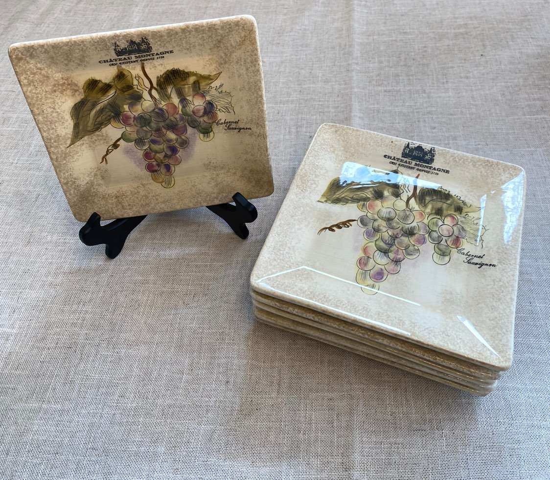 222 Fifth vintner’s journal salad plates.