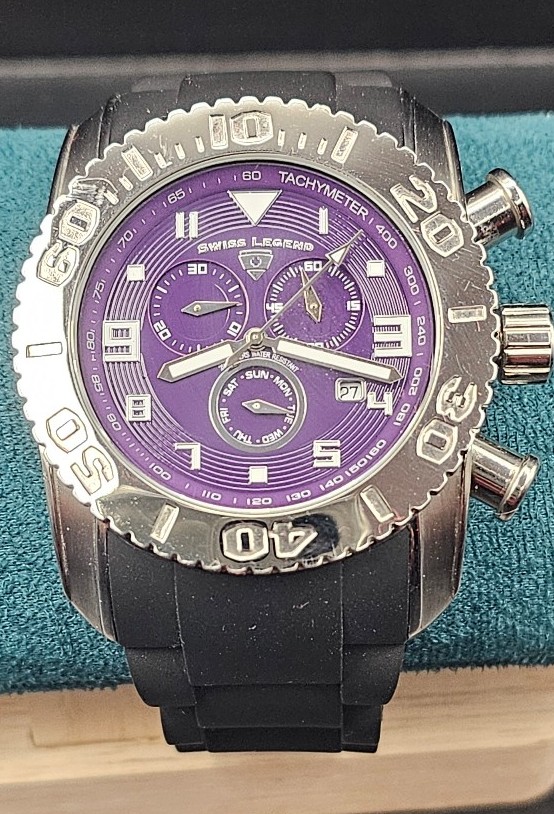 Swiss legend commander mens watch