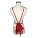 Yandy Collection Red Satin Deep Plunge Teddy - Size Small/Medium