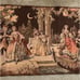 Edwardian Wall Hanging Tapestry Brocade Table Runner Woven Wall Art Dancing