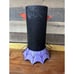 Vtg Dept 56 Metal Spider Glitter Glass Hurricane Candle Holder 12.5”