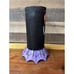 Vtg Dept 56 Metal Spider Glitter Glass Hurricane Candle Holder 12.5”