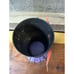 Vtg Dept 56 Metal Spider Glitter Glass Hurricane Candle Holder 12.5”