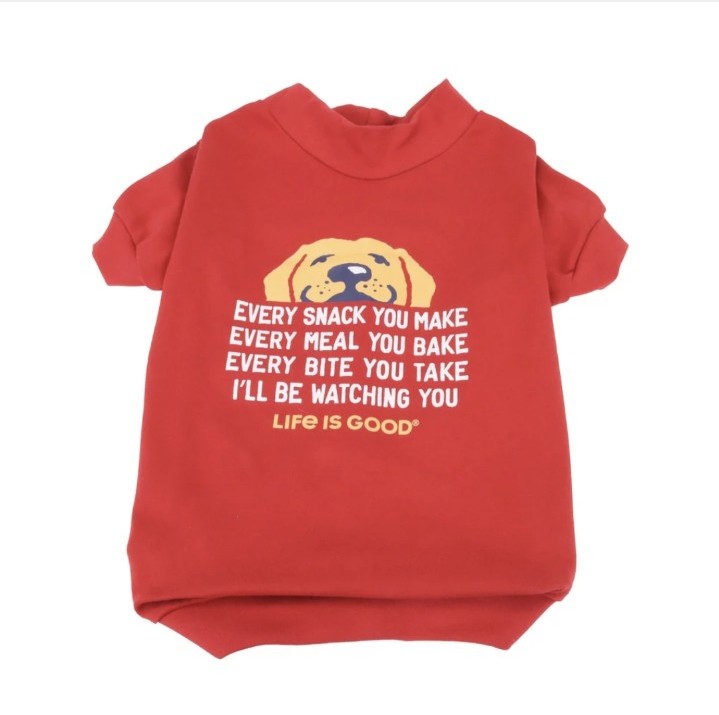 Doggie T-shirt I'll Be Watching You... Faded Red SMALL Life Is Good BNWT