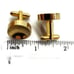 Shields Gold Tone Round Concave Cufflinks Tux Shirt Dress Suit Vintage