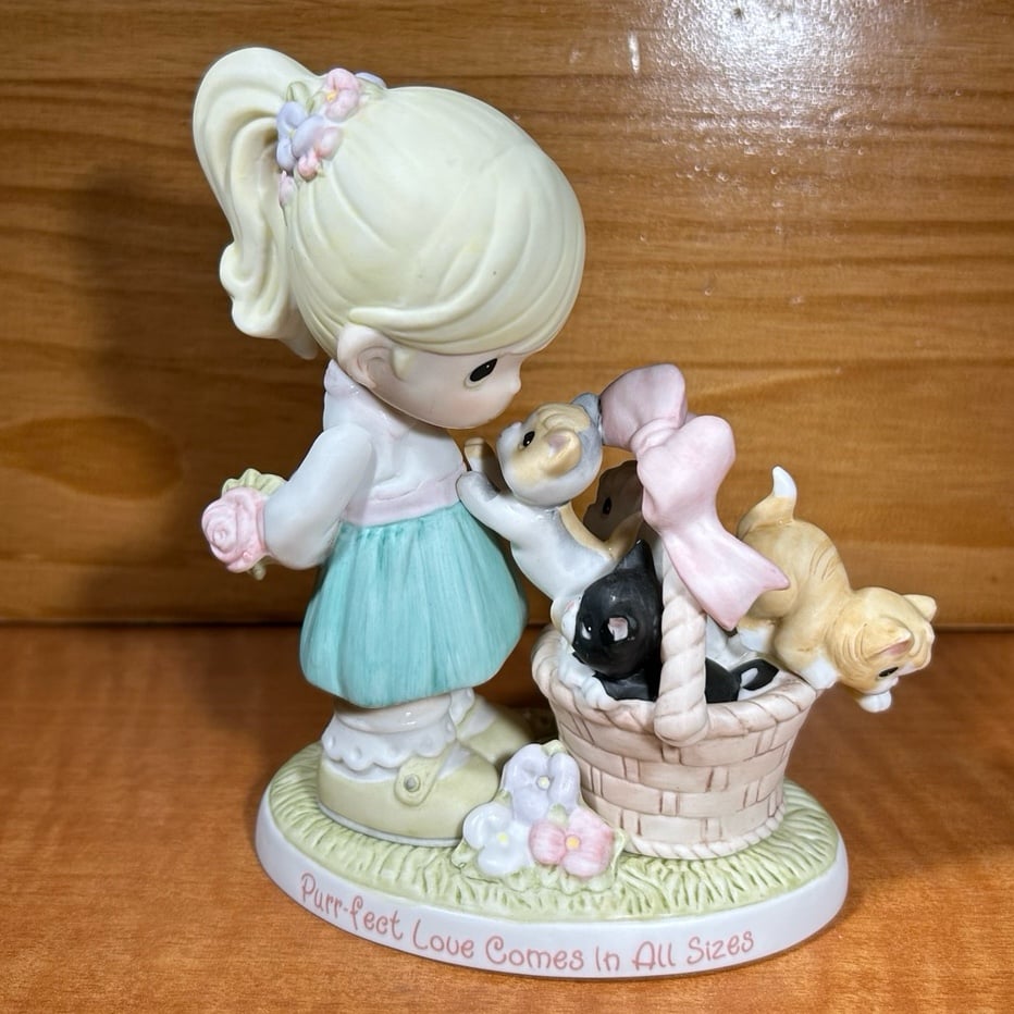 RARE Precious Moments ASPCA PURR-FECT LOVE COMES IN ALL SIZES Cat Figurine