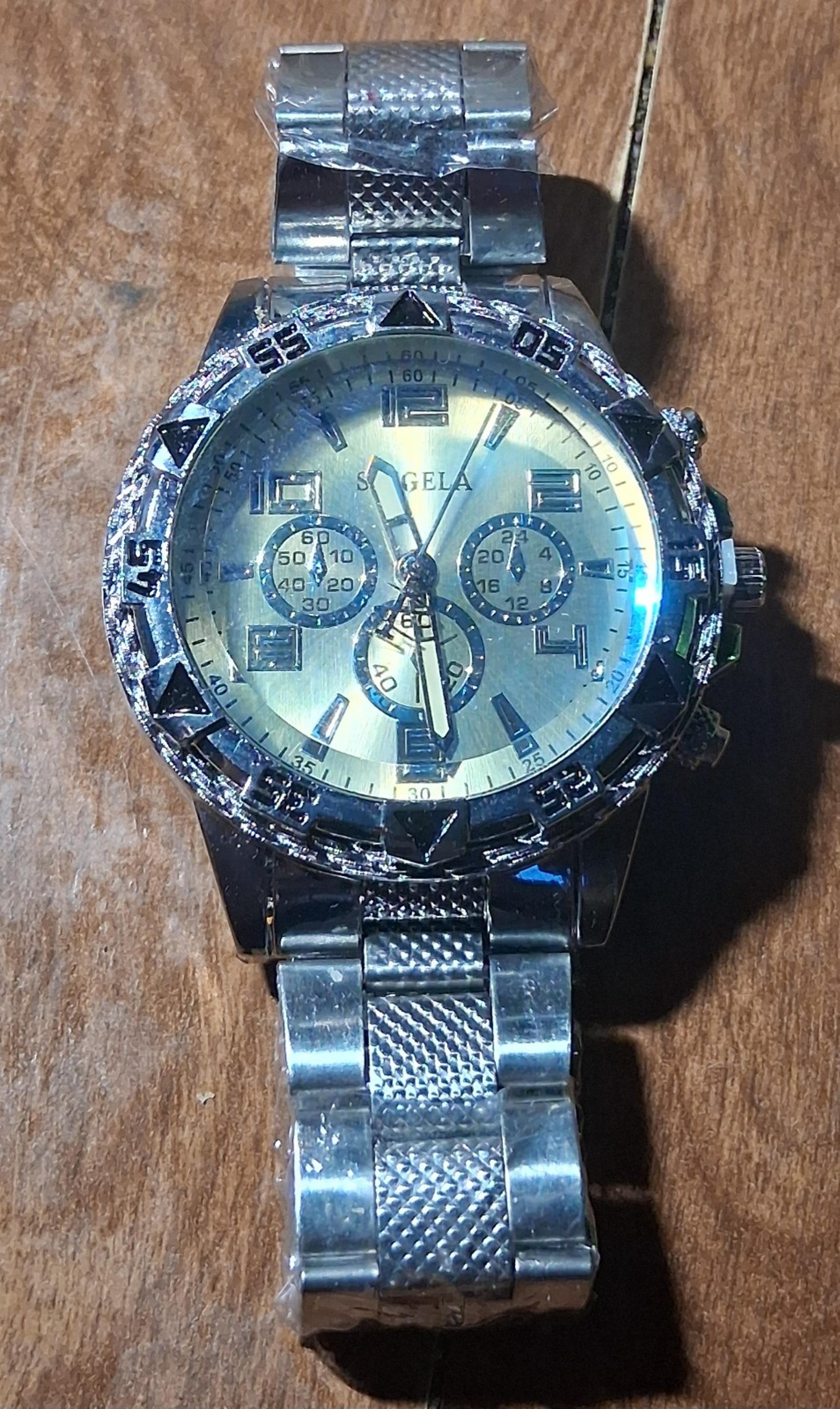 New Men's Stainless Steel Sagelia Imported Watch.