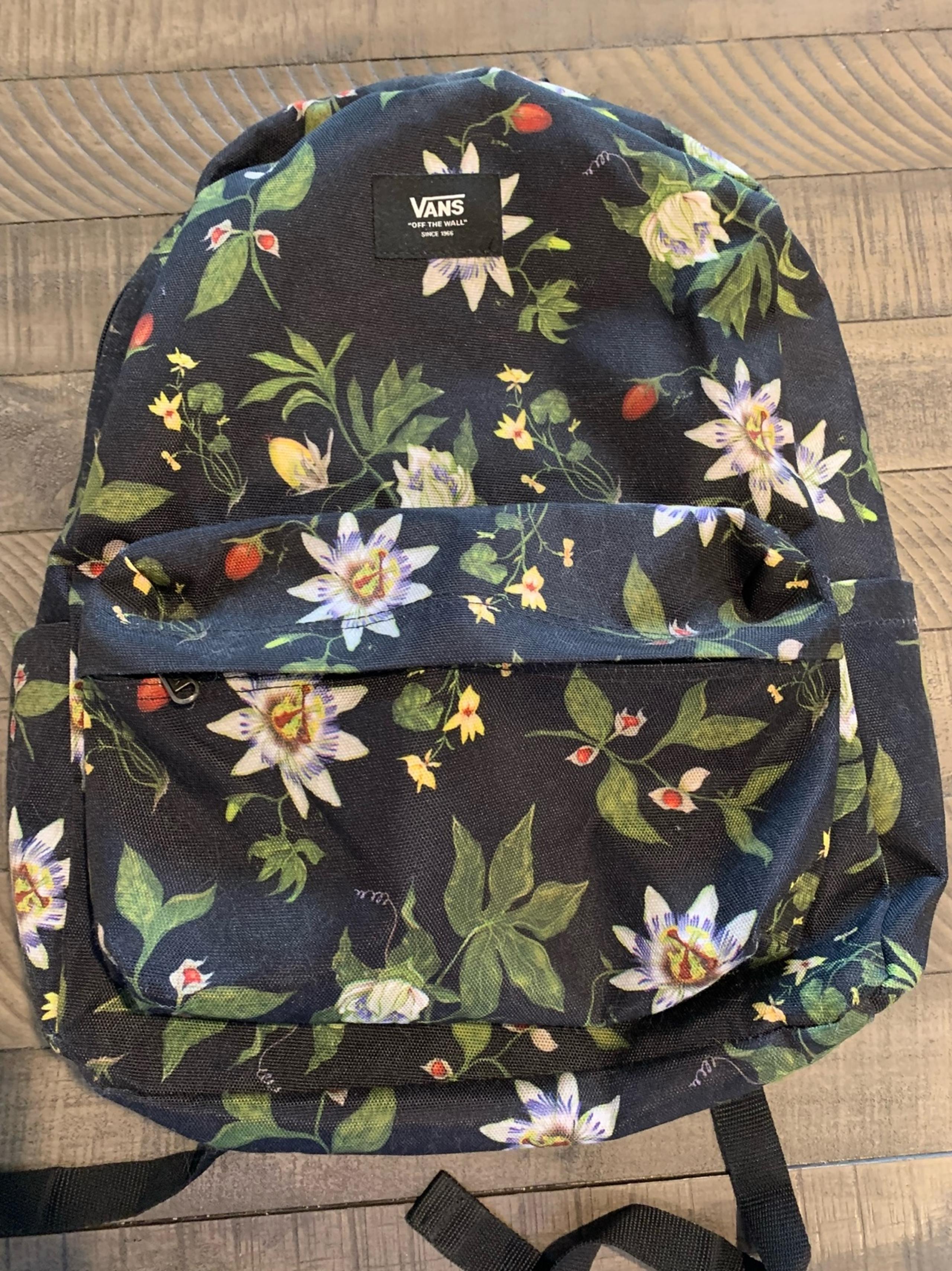 Vans Old Skool Black Floral Backpack