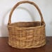 Rustic farmhouse woven wood basket