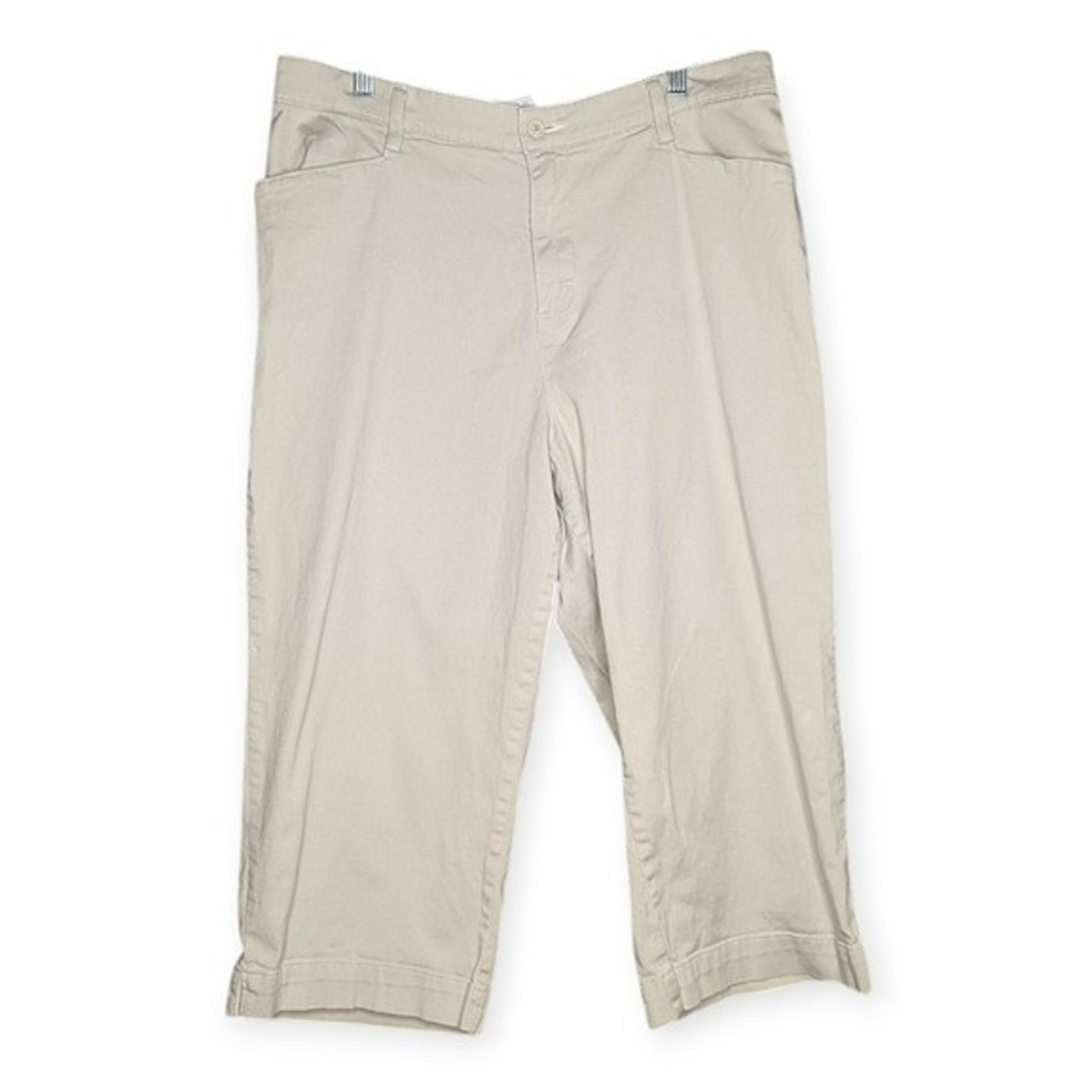 Lee At The Waist Light Tan Cropped Pants Women's Size 16 Medium