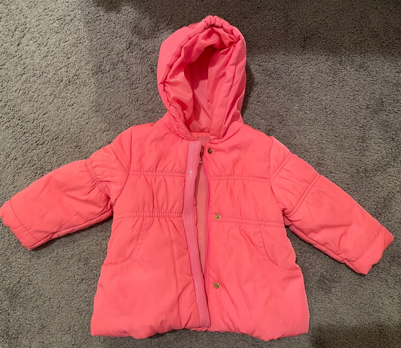 Billieblush 18 months hot pink puffer jacket